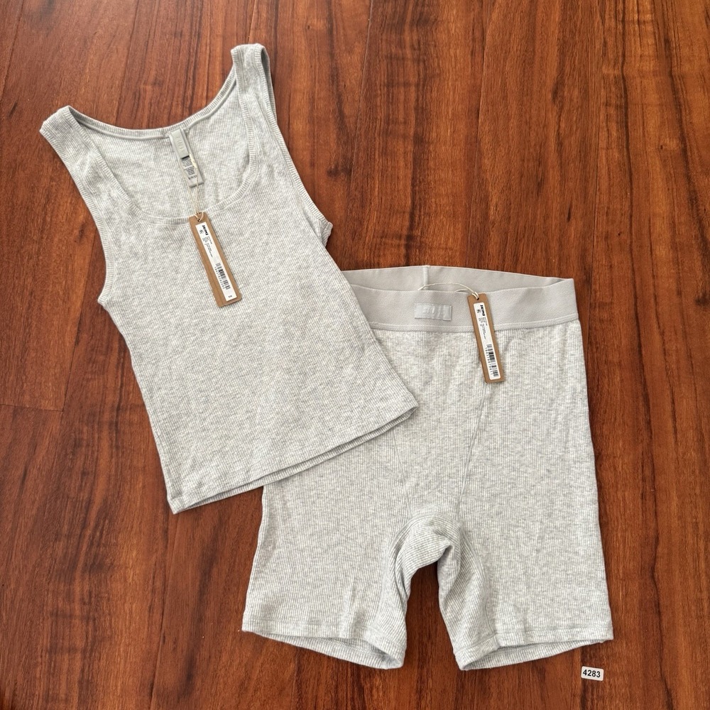 Skims SOLD Cotton Rib Lounge Set Tank Sz SOLD